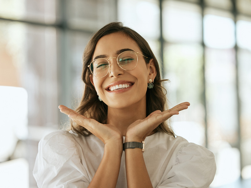 lady smiling