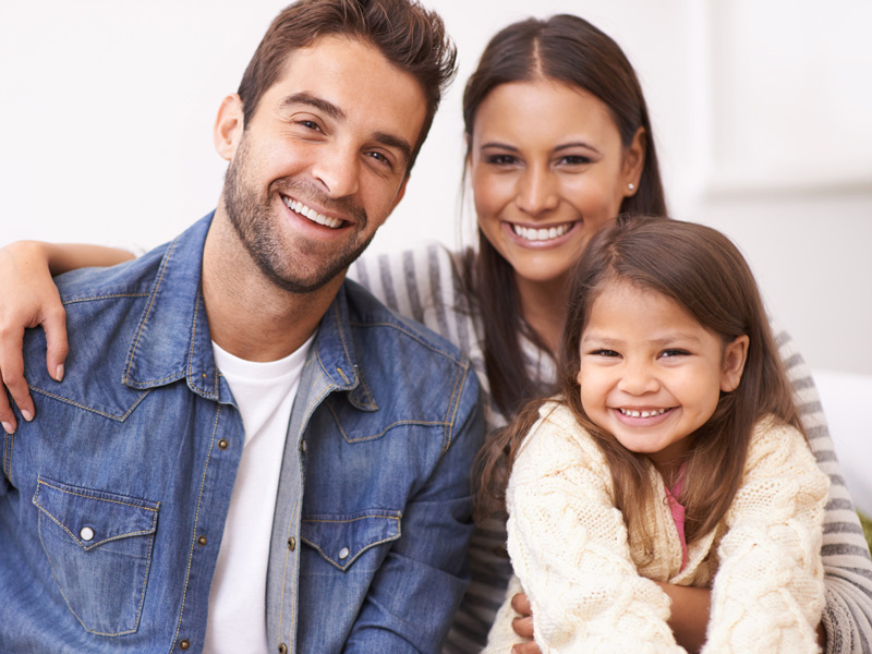 family smiling