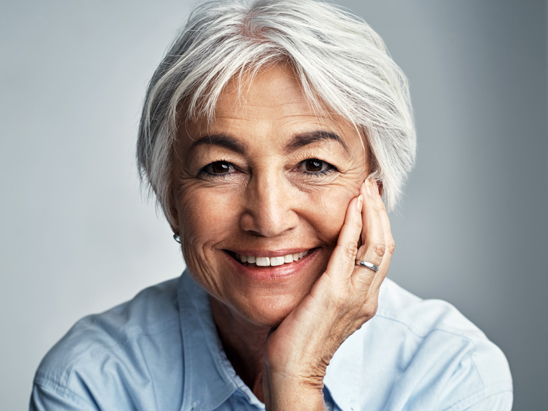 lady smiling